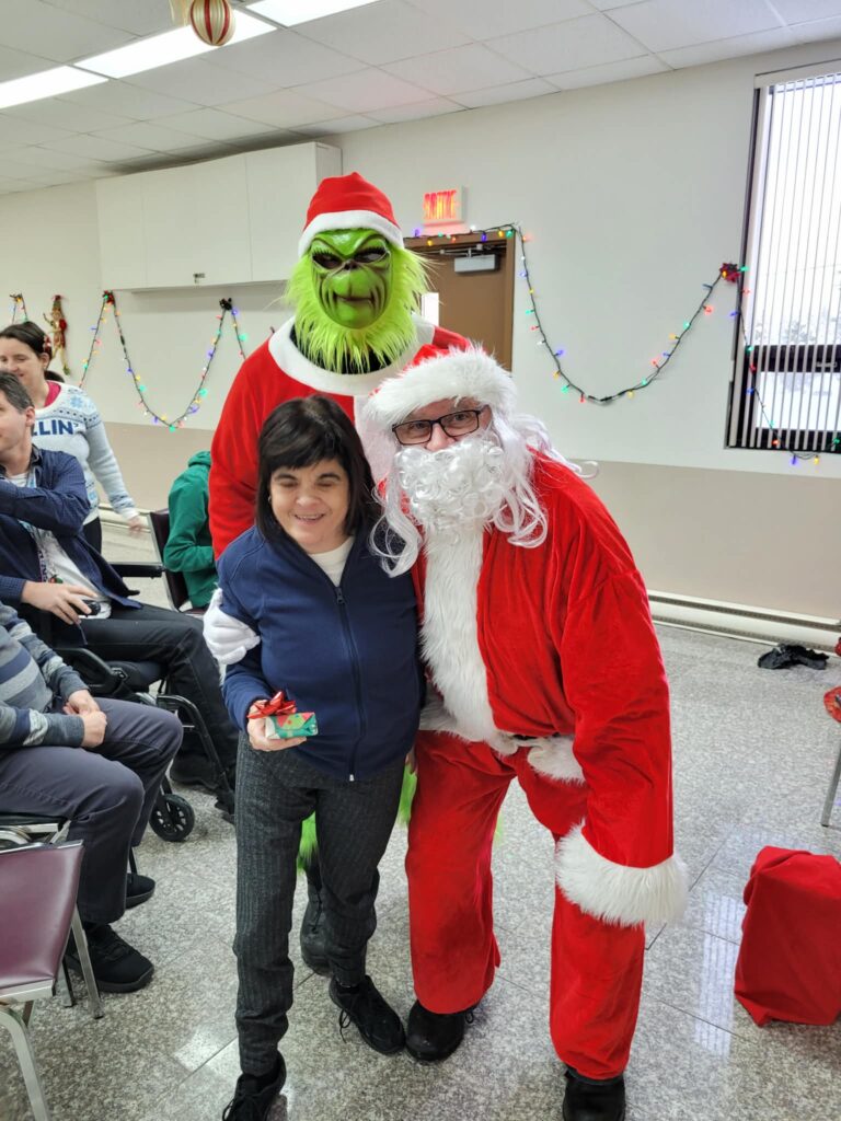 Homme personnifiant le Père-Noël